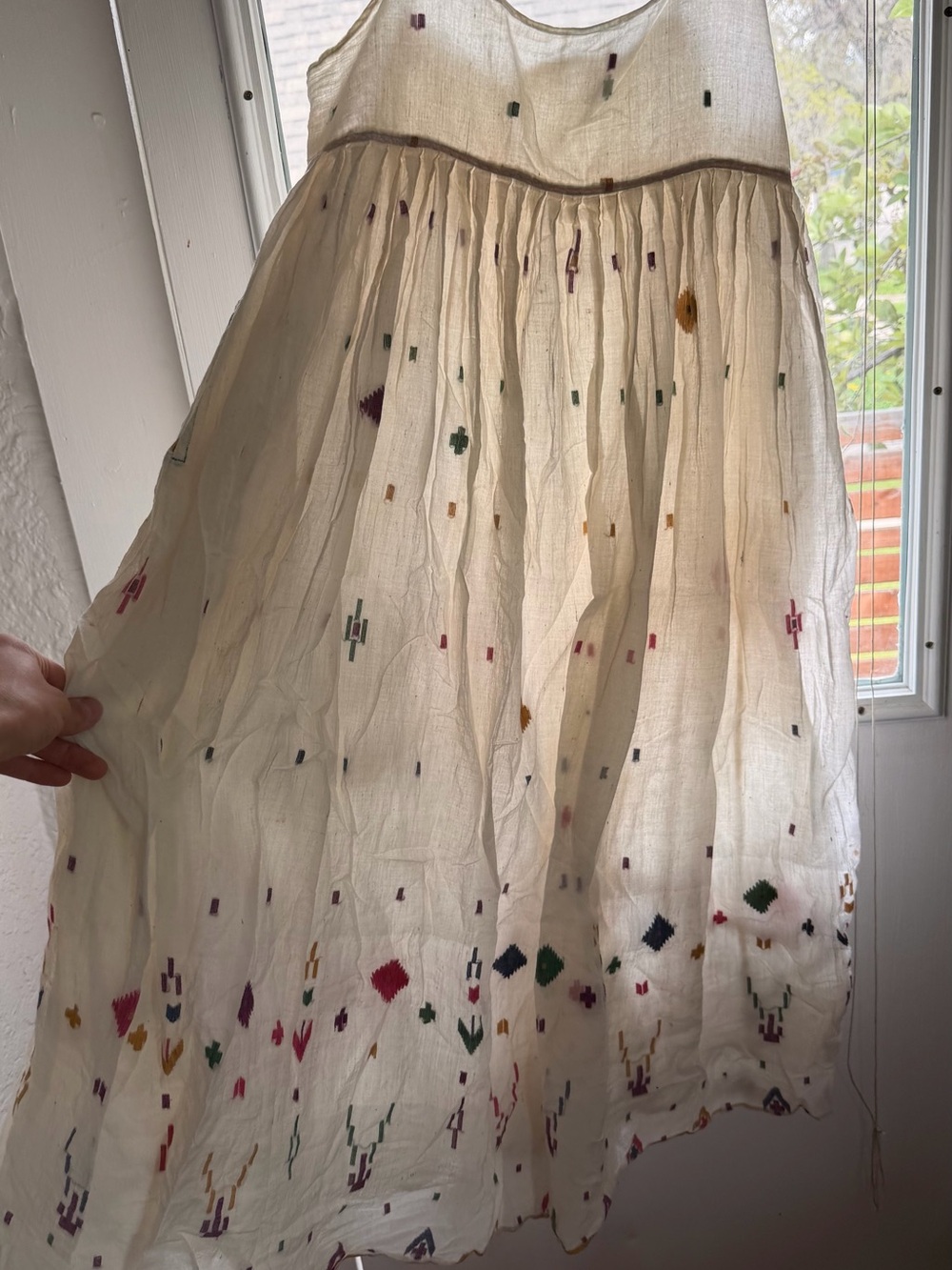 Injiri embroidered midi dress 
Worn only a few times